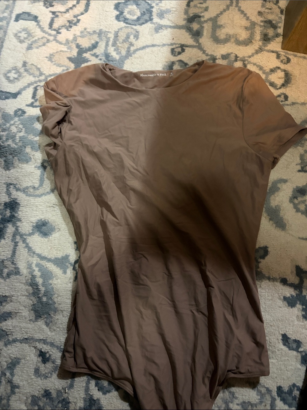 Abercrombie & Fitch Brown Short-Sleeve Bodysuit